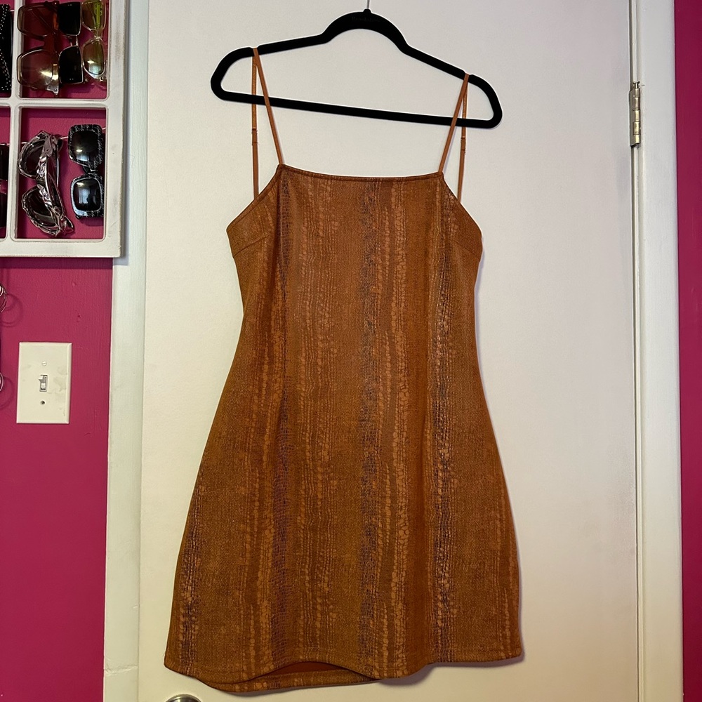 Crocodile Mini Dress